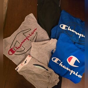 Champion Logo T-Shirts and Sweatshirt Bundle